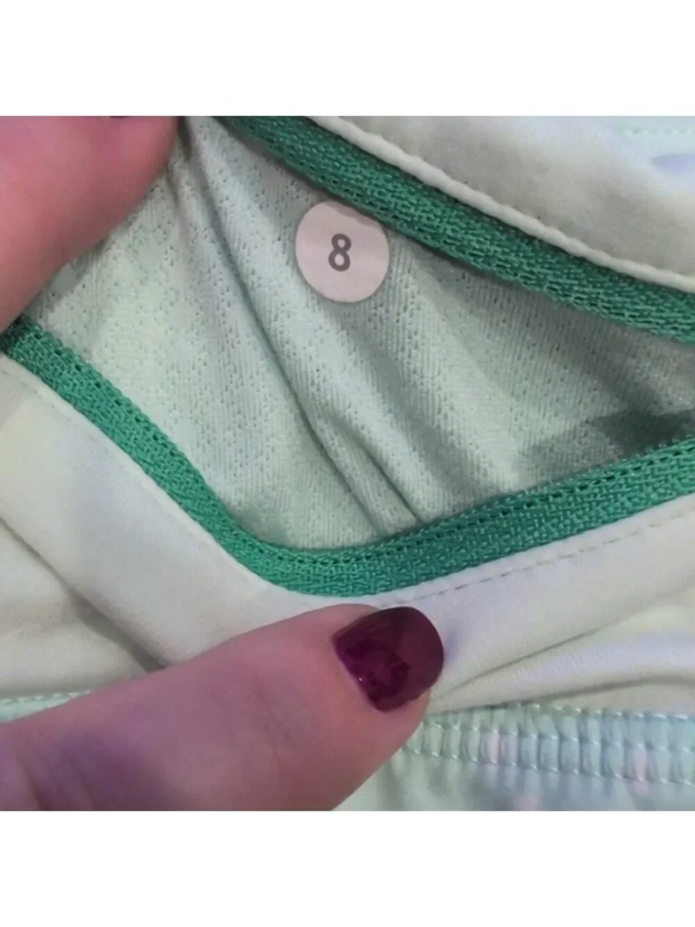 Lululemon Run: Speed Short - Petit Dot Fresh Teal / Fresh Teal * Flaw